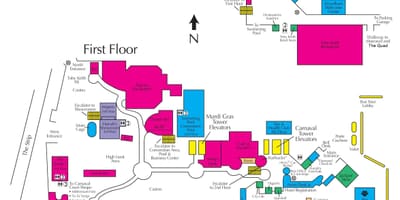 Mapa de Harrah's Las Vegas